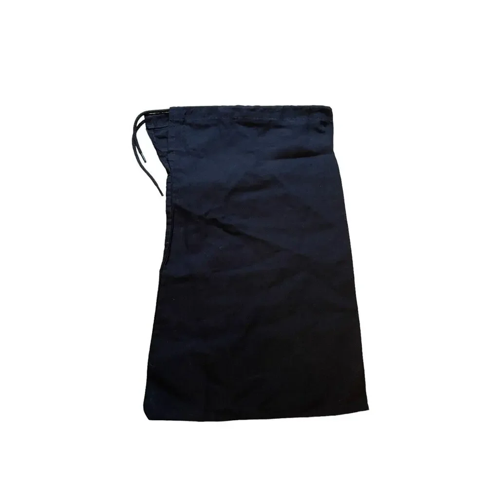 Chanel Small Black Dust Bag Cotton Drawstring Storage‎ Travel Packable Organize